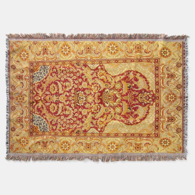 Elegantes 1-Personen-Waschbares muslimisches Gebet Decke (Vorderseite)