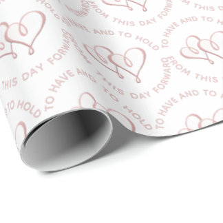Elegantes 3D-Hochzeitsszenario Geschenkpapier