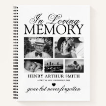 Elegantes 5 Foto in Love Memory Gast Book