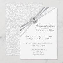 Elegantes 75./60. Diamant-Jubiläumsdesign