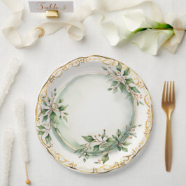 Elegantes Abendessen Pappteller