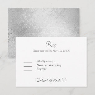 Elegantes, aber einfaches Gay Wedding Rsvp Karte