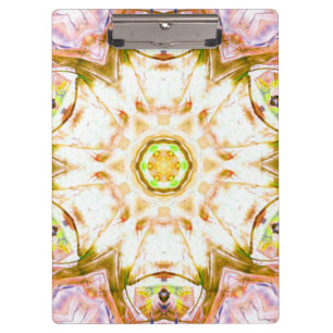 elegantes abstraktes Blumenentwurfsmuster Chicyoga Klemmbrett