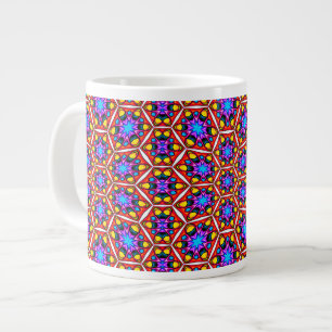 Elegantes Abstraktes Blumenmuster Jumbo-Tasse