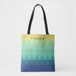 Elegantes abstraktes Dreieck-ombre-Muster Tasche