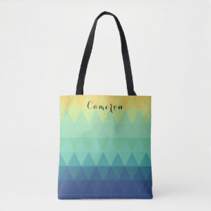 Elegantes abstraktes Dreieck-ombre-Muster Tasche