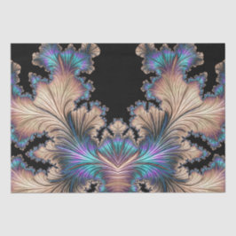Elegantes Abstraktes Fraktal Feathers 11 Decoupage Seidenpapier