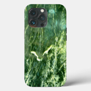Elegantes, abstraktes, grünes Wellenmuster - Marmo Case-Mate iPhone Hülle