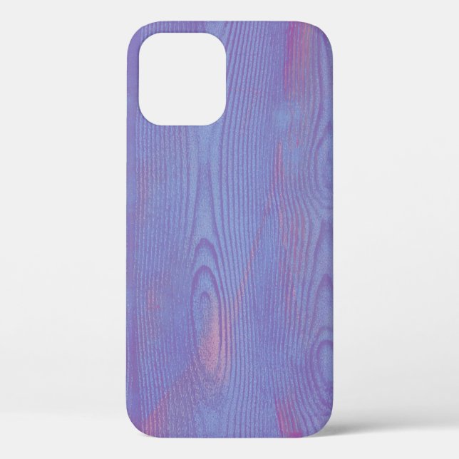 Elegantes Abstraktes Holzkorn Textur Violet lila Case-Mate iPhone Hülle (Rückseite)
