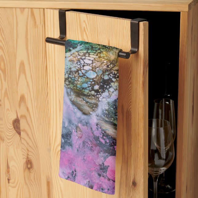 Elegantes Abstraktes Marbel ombre Küchentuch (Drittel gefaltet)