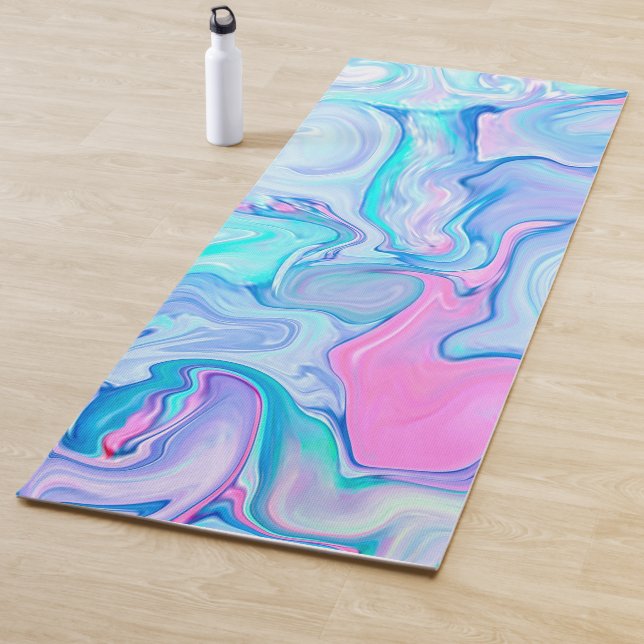 Elegantes Abstraktes Marmorkunstwerk Yogamatte (Beispiel)