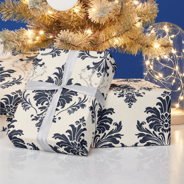 Elegantes Abstraktes Muster Geschenkpapier (Feiertage)
