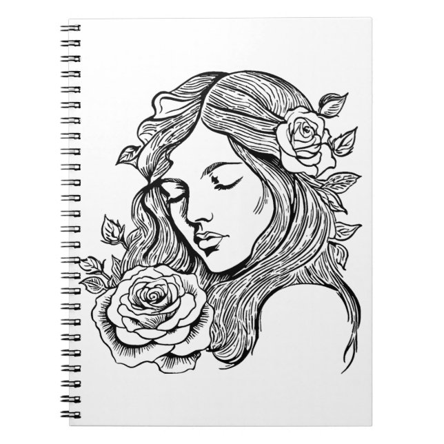Elegantes abstraktes Notizbuch Notizblock (Vorderseite)