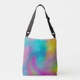 Elegantes Abstraktes Rainbow Glitzer Artwork Tragetaschen Mit Langen Trägern