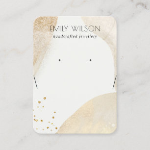 Elegantes, Abstraktes Shape-Nekklace-Display Visitenkarte