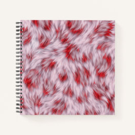 Elegantes, Abstraktes, weiche Fluffy-Fur-Muster | Notizbuch