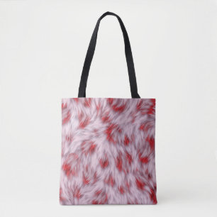 Elegantes, Abstraktes, weiche Fluffy-Fur-Muster   Tasche