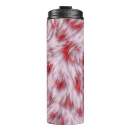 Elegantes, Abstraktes, weiche Fluffy-Fur-Muster | Thermosbecher