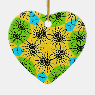 Elegantes afrikanisch Inspiriert Spider Traditiona Keramikornament