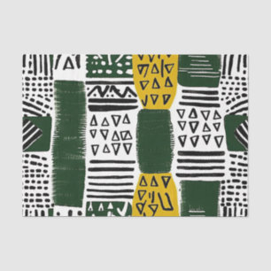Elegantes afrikanisches Ethnisches Muster mit reic Seidenpapier