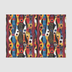 Elegantes afrikanisches Muster mit feinen Farben Seidenpapier