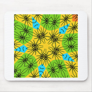 Elegantes afrikanisches Spinnenmotiv Vektor Kunst Mousepad