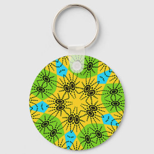Elegantes afrikanisches Spinnenmotiv Vektor Kunst  Schlüsselanhänger