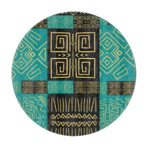 Elegantes Afrikanisches Tribal Geometrisches Muste Schneidebrett