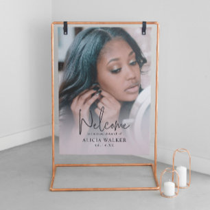 Elegantes Akryllisches Sweet 16 Willkommenszeichen Acrylschild