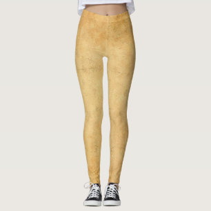 Elegantes altes Papier Look Template Moderne Trend Leggings