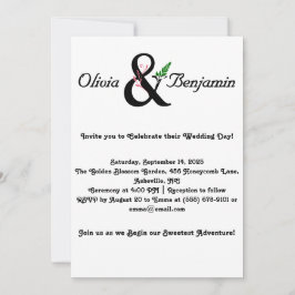 Elegantes Ampersand & SkriptWedding Design Einladung