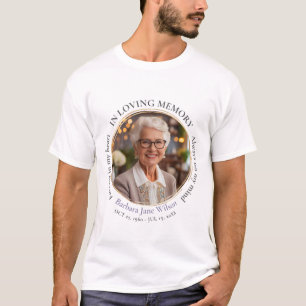 Elegantes Andenken zum Gedenken Funeral Keepsake T-Shirt