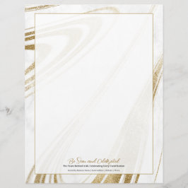 Elegantes Anschreiben zur Mitarbeiteranerkennung Briefbogen