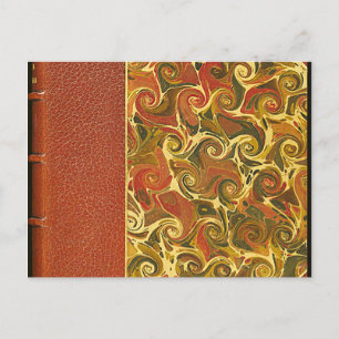 Elegantes Antiquitätenbuch, Verziertes Muster Postkarte