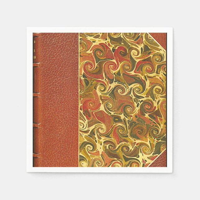 Elegantes Antiquitätenbuch, Verziertes Muster Serviette (Vorderseite)