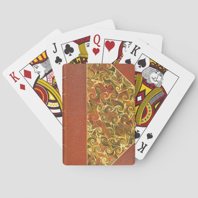 Elegantes Antiquitätenbuch, Verziertes Muster Spielkarten (Rückseite)