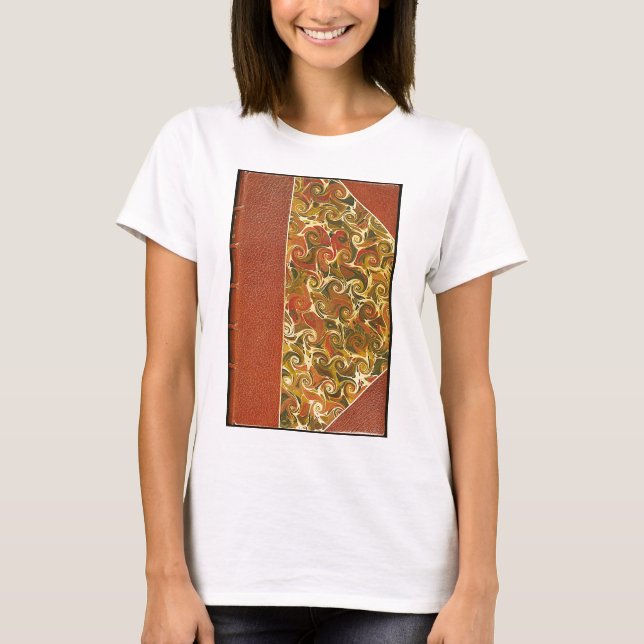Elegantes Antiquitätenbuch, Verziertes Muster T-Shirt (Vorderseite)