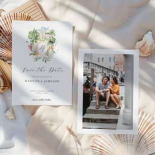 Elegantes Anwesen Benutzerdefiniertes Hochzeitsw Save The Date