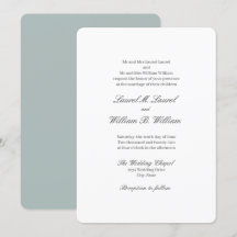 Elegantes Aquamarin Blue Beide Eltern Hochzeitsfei