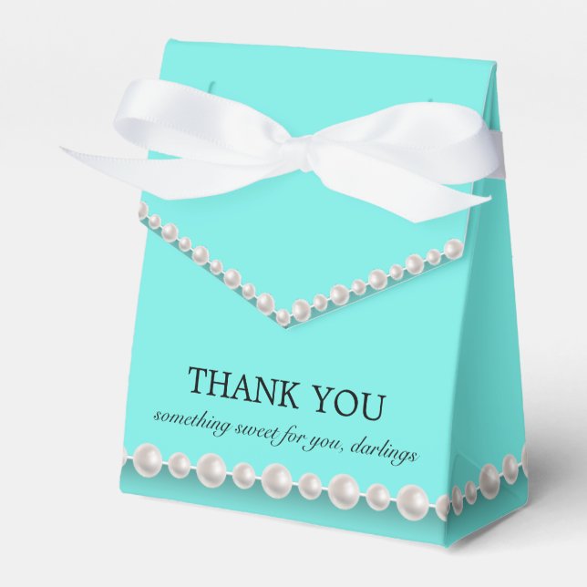 Elegantes Aquamarines Blue Glam Tiffany Theme Kind Geschenkschachtel (Vorderseite)