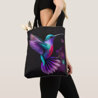 Elegantes Aquamarines Lila Hummingbird Artwork |