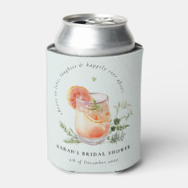 Elegantes Aquamarines Orange Green Cocktail Brautp Dosenkühler