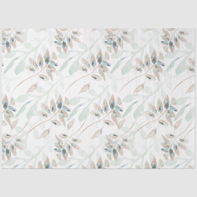 Elegantes Aquamarines Tan-Tissue-Papier für das Bl Seidenpapier (Vorderseite)