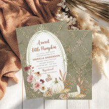 Elegantes Aquarell Ein süßer kleiner Kürbis Boho