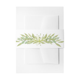 Elegantes Aquarellblatt Einladungsbanderole