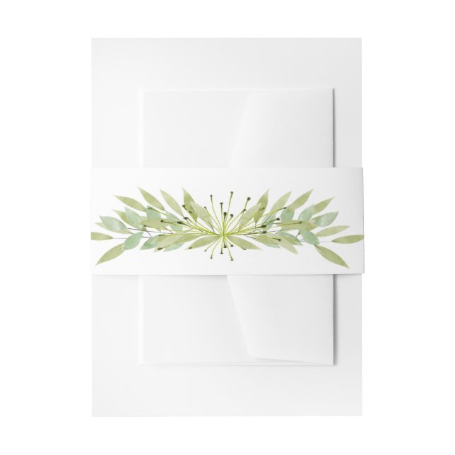 Elegantes Aquarellblatt Einladungsbanderole (Vorderseite Beispiel)