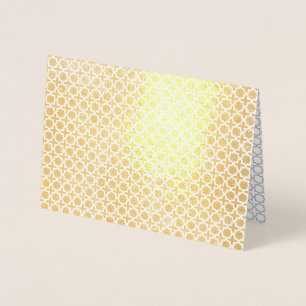 Elegantes arabeskes Ornament Folienkarte