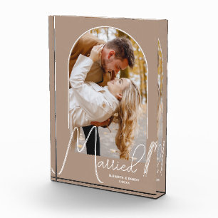 Elegantes Arch Wedding Beige Foto