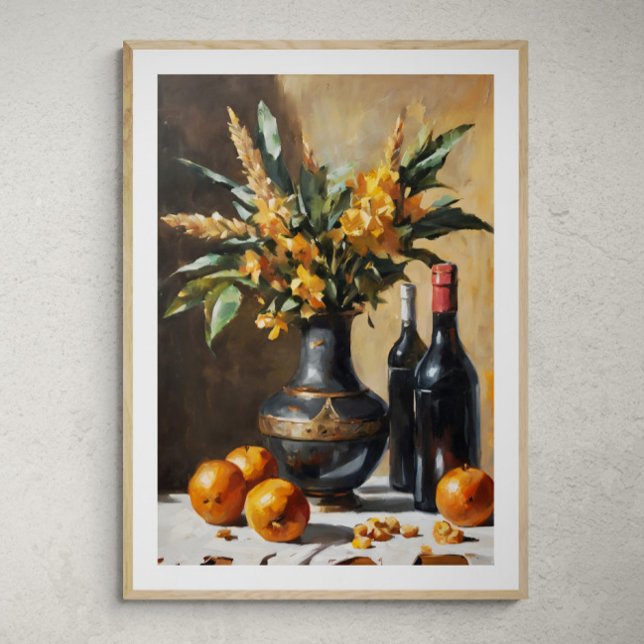 Elegantes Arrangement: Stillleben mit Blume Vase Poster (Von Creator hochgeladen)