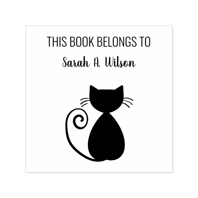 Elegantes Art Cat Book Das Personalisierte Buch Permastempel (Design)